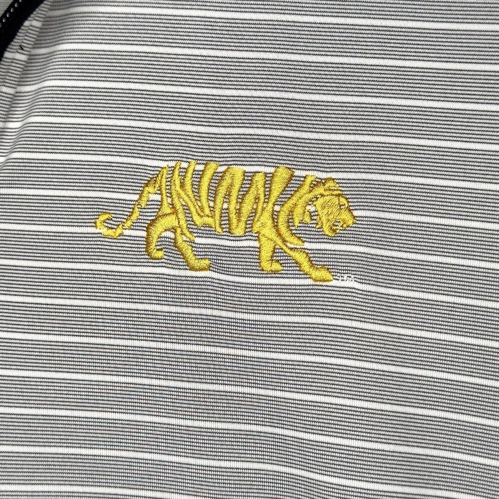 Cutter Buck LSU Gray Meridian Half-Zip Pullover Embroidered Tiger DryTec Size M - Picture 3 of 8